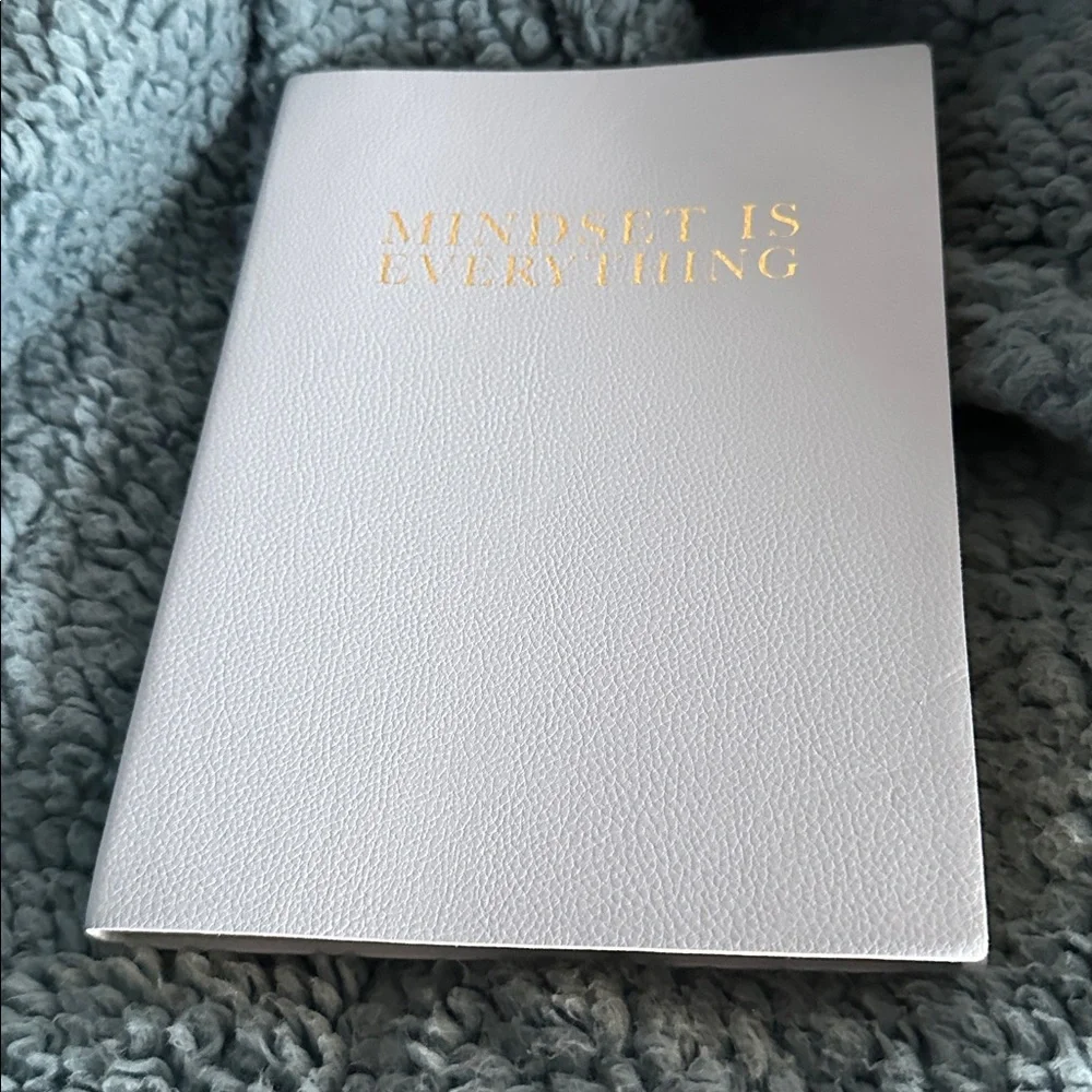 Blue Notebook with Gold Text & ID Holder